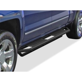 APS IA03SJG1B - Square Tube Door-to-Door Black Stainless Steel Nerf Bars