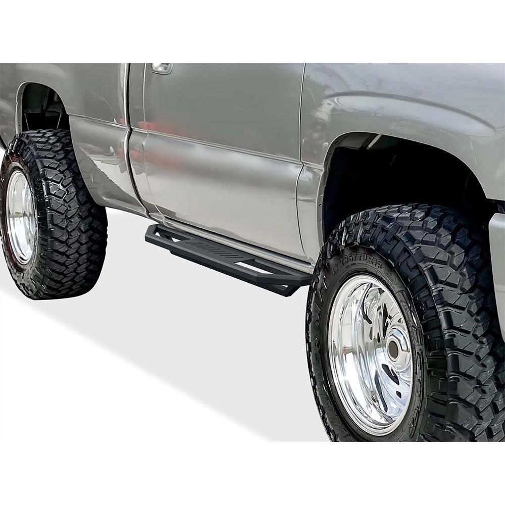 APS IA03SJJ7B - Square Tube Door-to-Door Black Stainless Steel Nerf Bars