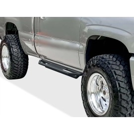 APS IA03SJJ7B - Square Tube Door-to-Door Black Stainless Steel Nerf Bars