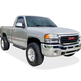 APS IA03SJJ7B - Square Tube Door-to-Door Black Stainless Steel Nerf Bars