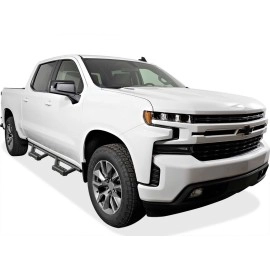 APS IA03WAG1B - Octagon Tube Drop Style Door-to-Door Black Stainless Steel Nerf Bars