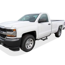 APS IA03WAI6B - Octagon Tube Drop Style Door-to-Door Black Stainless Steel Nerf Bars