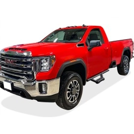 APS IA03WBI6B - Octagon Tube Drop Style Door-to-Door Black Stainless Steel Nerf Bars