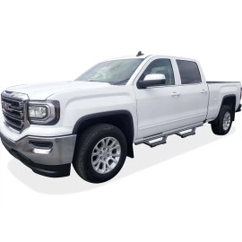 APS IA03WJG1B - Octagon Tube Drop Style Door-to-Door Black Stainless Steel Nerf Bars