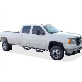 APS IA03WJJ1B - Octagon Tube Drop Style Door-to-Door Black Stainless Steel Nerf Bars