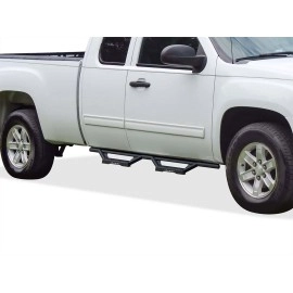 APS IA03WJJ4B - Octagon Tube Drop Style Door-to-Door Black Stainless Steel Nerf Bars