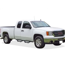 APS IA03WJJ4B - Octagon Tube Drop Style Door-to-Door Black Stainless Steel Nerf Bars