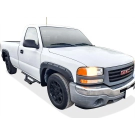 APS IA03WJJ7B - Octagon Tube Drop Style Door-to-Door Black Stainless Steel Nerf Bars