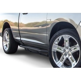 APS IA04SAG8B - Square Tube Door-to-Door Black Stainless Steel Nerf Bars