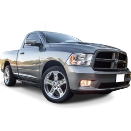 APS IA04SAG8B - Square Tube Door-to-Door Black Stainless Steel Nerf Bars