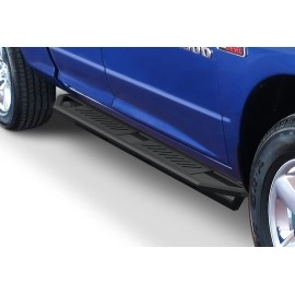 APS IA04SAG9B - Square Tube Door-to-Door Black Stainless Steel Nerf Bars