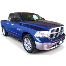 APS IA04SAG9B - Square Tube Door-to-Door Black Stainless Steel Nerf Bars