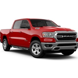 APS IA04SBE8B - Square Tube Door-to-Door Black Stainless Steel Nerf Bars