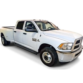 APS IA04SBJ8B - Square Tube Door-to-Door Black Stainless Steel Nerf Bars