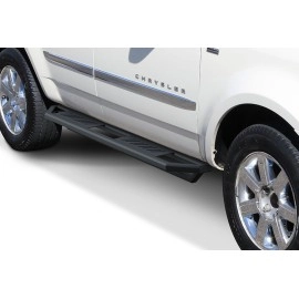 APS IA04SIA2B - Square Tube Door-to-Door Black Stainless Steel Nerf Bars