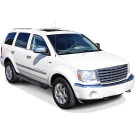 APS IA04SIA2B - Square Tube Door-to-Door Black Stainless Steel Nerf Bars