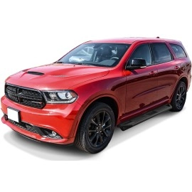 APS IA04SIA3B - Square Tube Door-to-Door Black Stainless Steel Nerf Bars