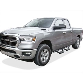 APS IA04WAE9B - Octagon Tube Drop Style Door-to-Door Black Stainless Steel Nerf Bars