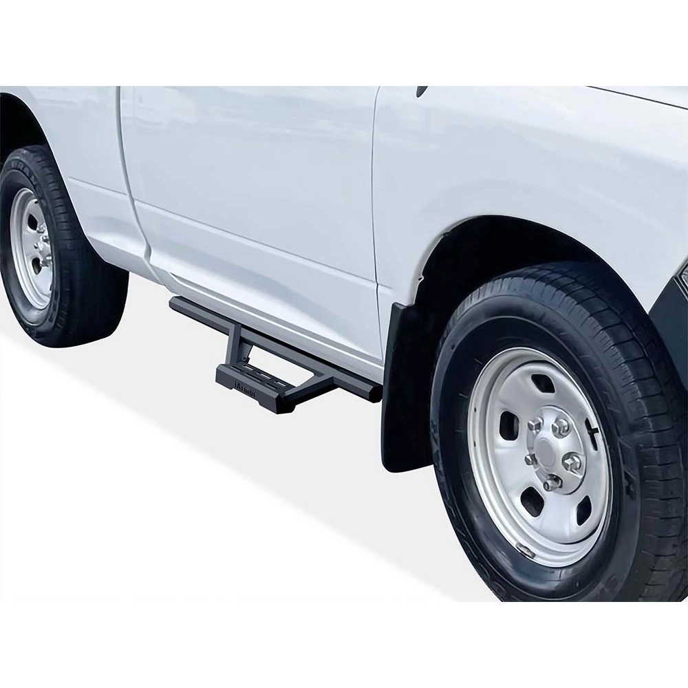 APS IA04WAG8B - Octagon Tube Drop Style Door-to-Door Black Stainless Steel Nerf Bars