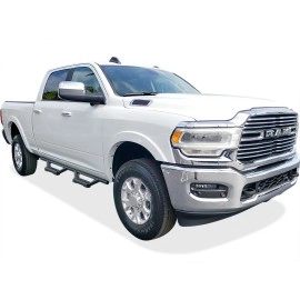 APS IA04WBJ8B - Octagon Tube Drop Style Door-to-Door Black Stainless Steel Nerf Bars