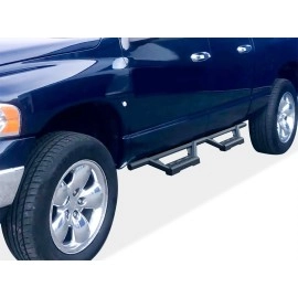 APS IA04WJJ2B - Octagon Tube Drop Style Door-to-Door Black Stainless Steel Nerf Bars