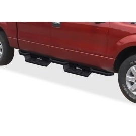 APS IA06NAG7B - Square Tube Drop Style Door-to-Door Black Stainless Steel Nerf Bars