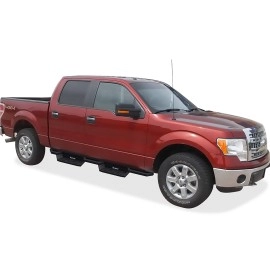 APS IA06NAG7B - Square Tube Drop Style Door-to-Door Black Stainless Steel Nerf Bars