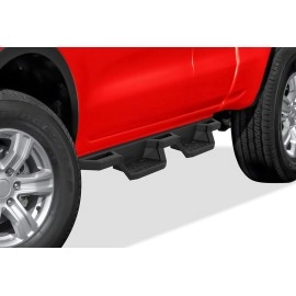 APS IA06NCA3B - Square Tube Drop Style Door-to-Door Black Stainless Steel Nerf Bars