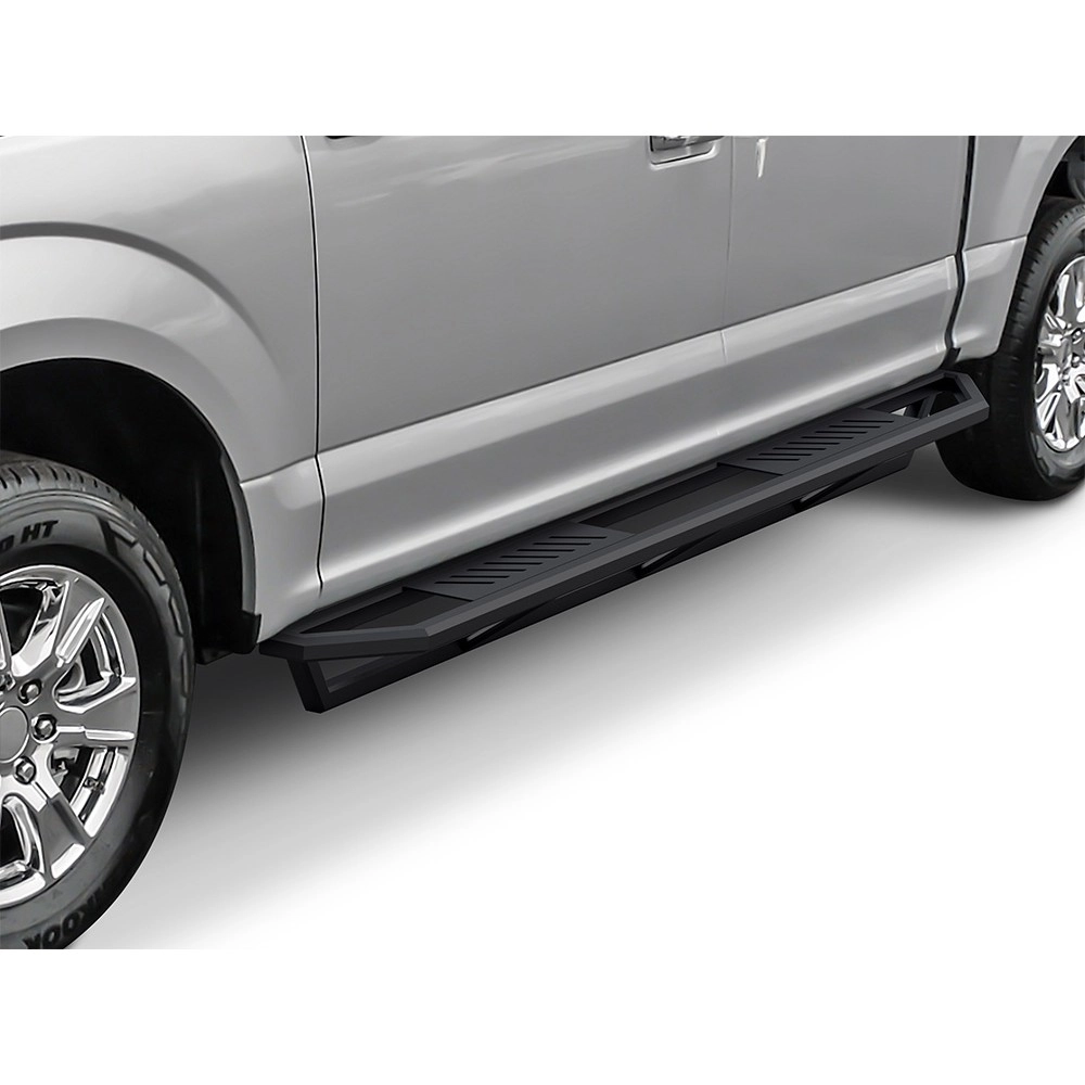 APS IA06SAG5B - Square Tube Door-to-Door Black Stainless Steel Nerf Bars