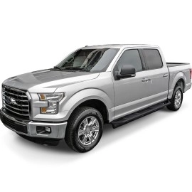 APS IA06SAG5B - Square Tube Door-to-Door Black Stainless Steel Nerf Bars