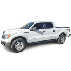 APS IA06SAG7B - Square Tube Door-to-Door Black Stainless Steel Nerf Bars