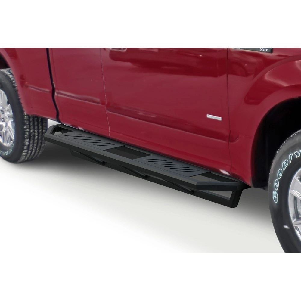 APS IA06SAH8B - Square Tube Door-to-Door Black Stainless Steel Nerf Bars