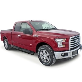 APS IA06SAH8B - Square Tube Door-to-Door Black Stainless Steel Nerf Bars