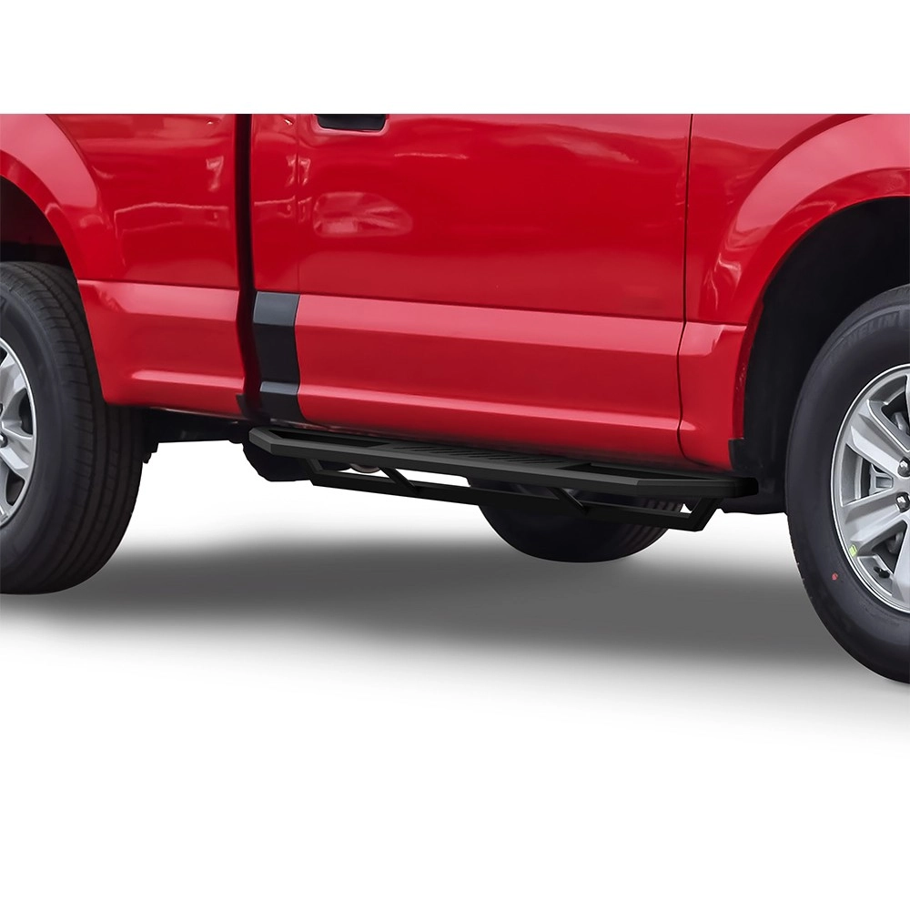 APS IA06SAH9B - Square Tube Door-to-Door Black Stainless Steel Nerf Bars