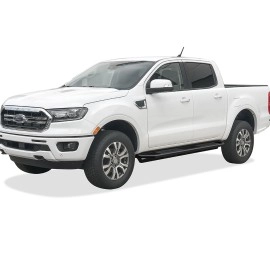 APS IA06SBC9B - Square Tube Door-to-Door Black Stainless Steel Nerf Bars