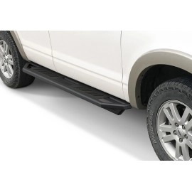 APS IA06SIB3B - Square Tube Door-to-Door Black Stainless Steel Nerf Bars