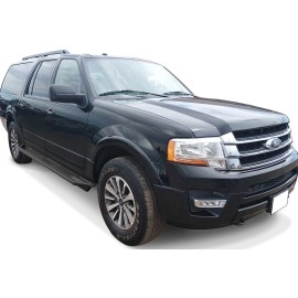 APS IA06SIB5B - Square Tube Door-to-Door Black Stainless Steel Nerf Bars