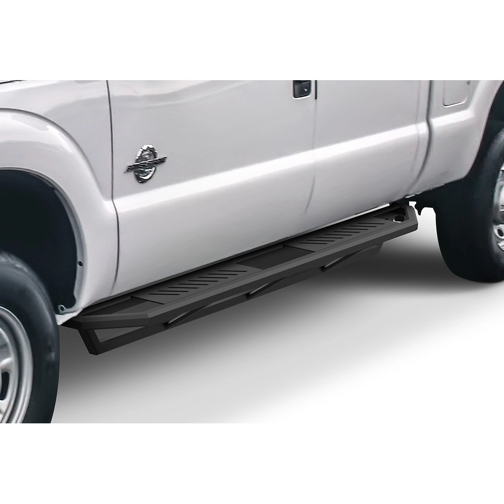 APS IA06SJA1B - Square Tube Door-to-Door Black Stainless Steel Nerf Bars