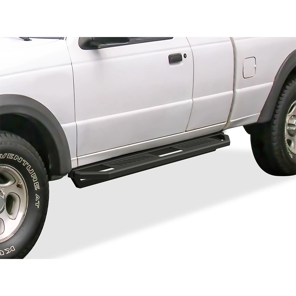 APS IA06SJC9B - Square Tube Door-to-Door Black Stainless Steel Nerf Bars