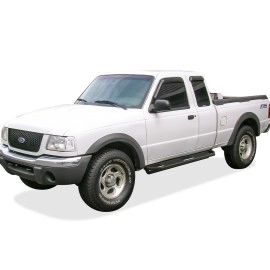 APS IA06SJC9B - Square Tube Door-to-Door Black Stainless Steel Nerf Bars