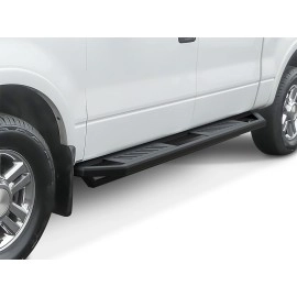 APS IA06SJD4B - Square Tube Door-to-Door Black Stainless Steel Nerf Bars