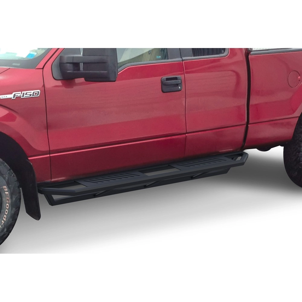 APS IA06SJJ3B - Square Tube Door-to-Door Black Stainless Steel Nerf Bars