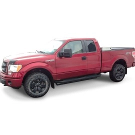 APS IA06SJJ3B - Square Tube Door-to-Door Black Stainless Steel Nerf Bars