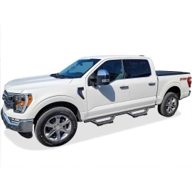 APS IA06WAG5B - Octagon Tube Drop Style Door-to-Door Black Stainless Steel Nerf Bars