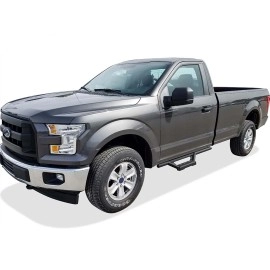 APS IA06WAH9B - Octagon Tube Drop Style Door-to-Door Black Stainless Steel Nerf Bars