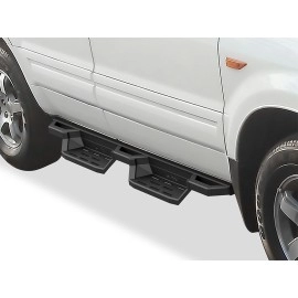 APS IA08NID1B - Square Tube Drop Style Door-to-Door Black Stainless Steel Nerf Bars