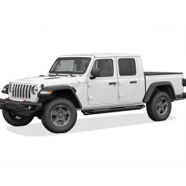 APS IA10SAA5B - Square Tube Door-to-Door Black Stainless Steel Nerf Bars