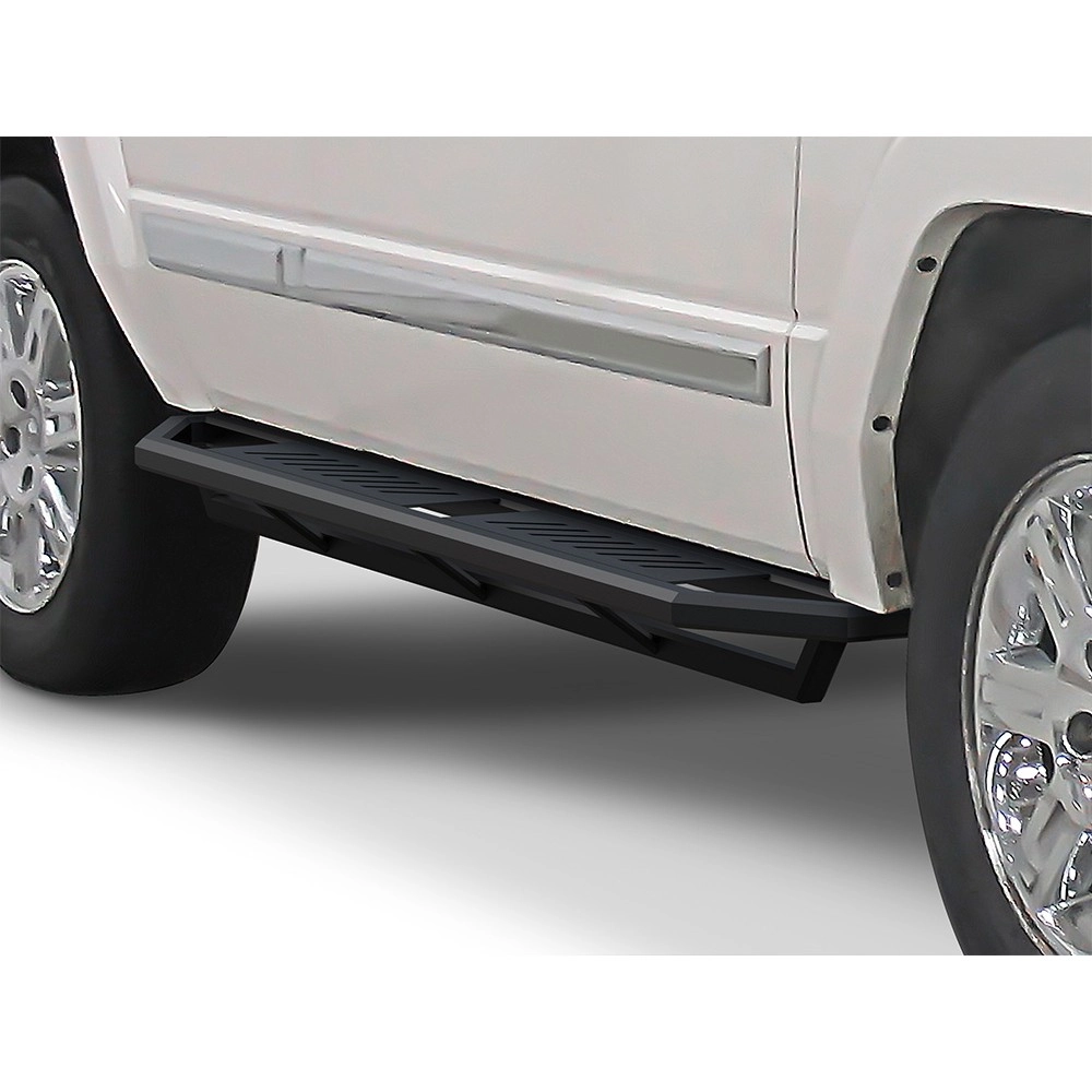 APS IA10SAJ8B - Square Tube Door-to-Door Black Stainless Steel Nerf Bars