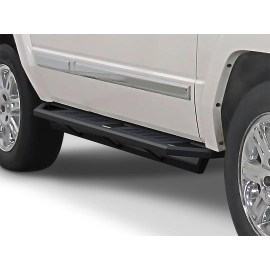 APS IA10SAJ8B - Square Tube Door-to-Door Black Stainless Steel Nerf Bars