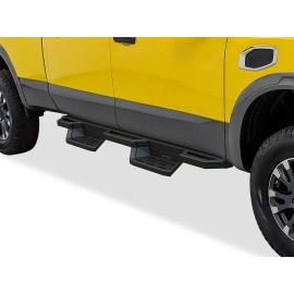 APS IA14NJE0B - Square Tube Drop Style Door-to-Door Black Stainless Steel Nerf Bars